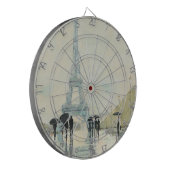 雨のエッフェル塔|パリ ダーツボード (正面左)