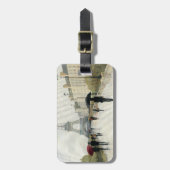 雨のエッフェル塔|パリ ラゲッジタグ (正面縦)