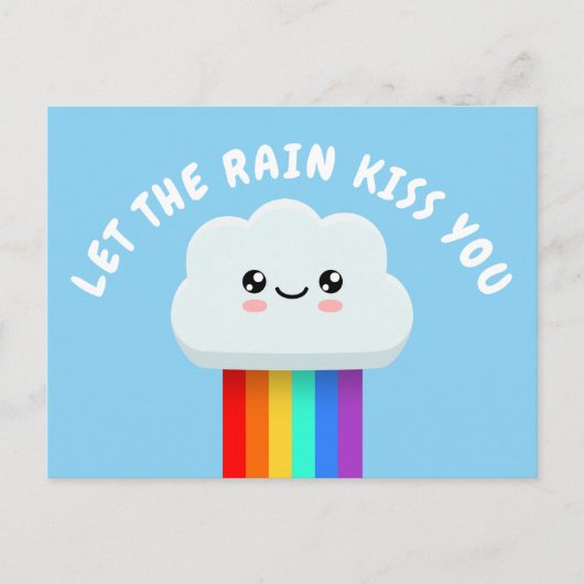 雨のキス ポストカード (正面)
