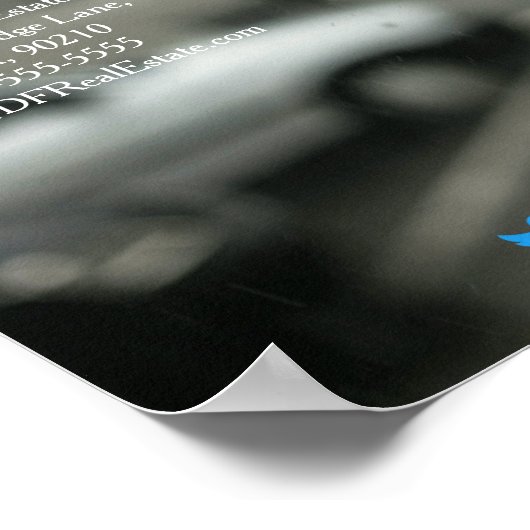 雨のクライアント紹介実在不動産マーケティング販売p ポスター (角)