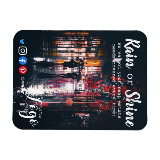 雨のクライアント紹介実在不動産マーケティング販売p マグネット (横)