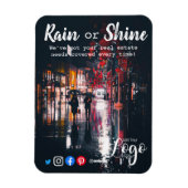 雨のクライアント紹介実在不動産マーケティング販売p マグネット (縦)