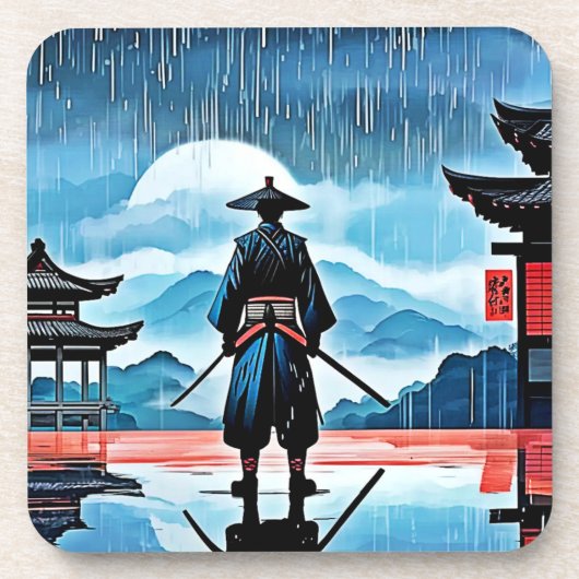 雨のサムライ静かズ コースター (正面)