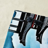 雨のサムライ静かズ ビーチタオル (インサイチュ)