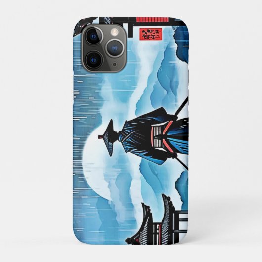 雨のサムライ静かズ Case-Mate iPhoneケース (裏)