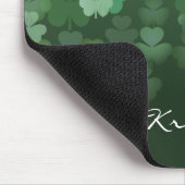 雨のシャムロック マウスパッド (コーナー)