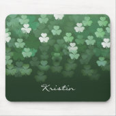 雨のシャムロック マウスパッド (正面)