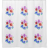 雨のシャワーカーテンで花を歌う シャワーカーテン (正面)