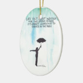 雨のダンス セラミックオーナメント (左)