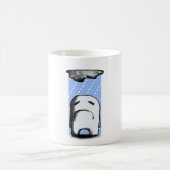 雨のチャンスと薄暗い コーヒーマグカップ (中央)
