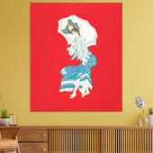 雨のデイジー（1905年）グレーリソ。Co キャンバスプリント (インサイチュ (リビング))