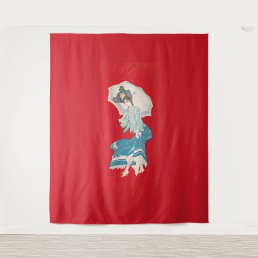 雨のデイジー（1905年）グレーリソ。Co タペストリー (正面)