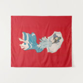 雨のデイジー（1905年）グレーリソ。Co タペストリー (正面(横))