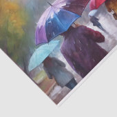 雨のデコパージュ カラフルな傘 薄葉紙 (詳細)