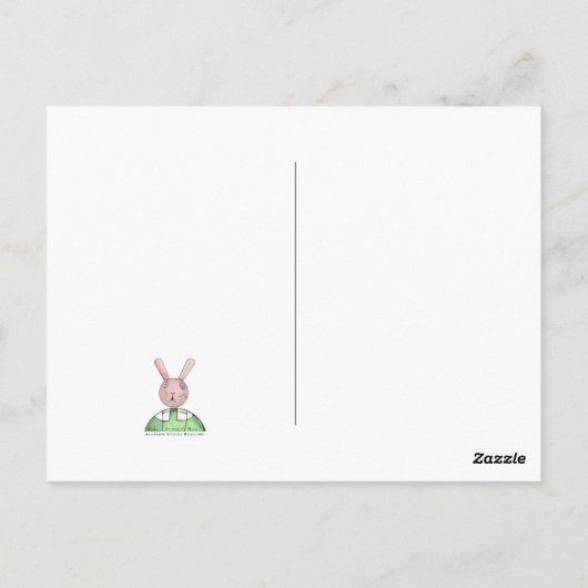 雨のネズミ ポストカード (裏面)