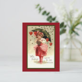 雨のハートバレンタイン シーズンポストカード (スタンド正面)