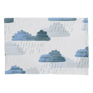 雨のパターン：暗雲ヴィンテージ 枕カバー