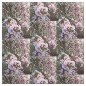 雨のピンク花びら ファブリック (見本)