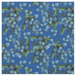 雨のブルーベリー ファブリック