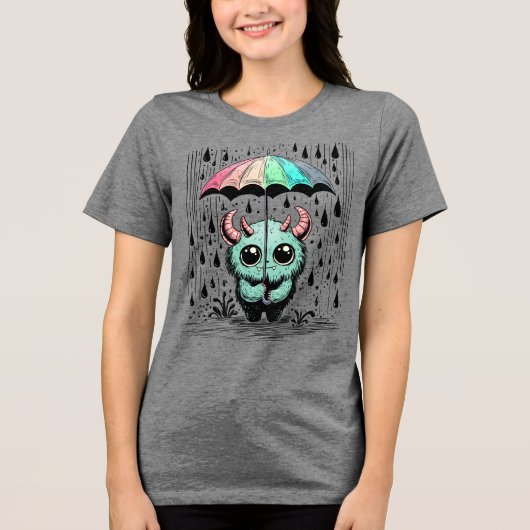 雨のモンスター トライブレンドTシャツ (正面)