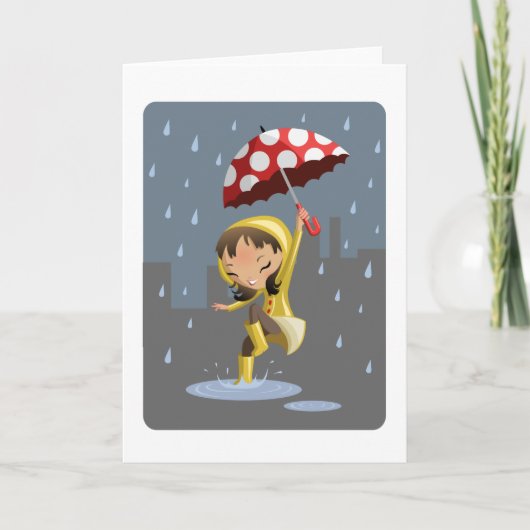 雨のモーガン カード (正面)