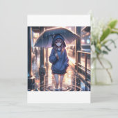 雨の上の傘の下の孤独な姿 招待状 (スタンド正面)