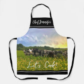 雨の下でスペックルパーク牛、サンセットスカイ エプロン (正面)