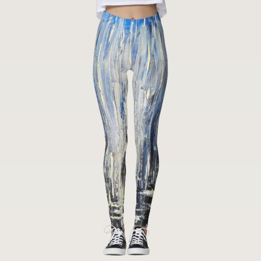 雨の中だけで – ムーディーな感情的なレギンス レギンス (正面)
