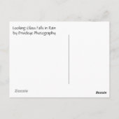 雨の中でガラス秋を探す ポストカード (裏面)