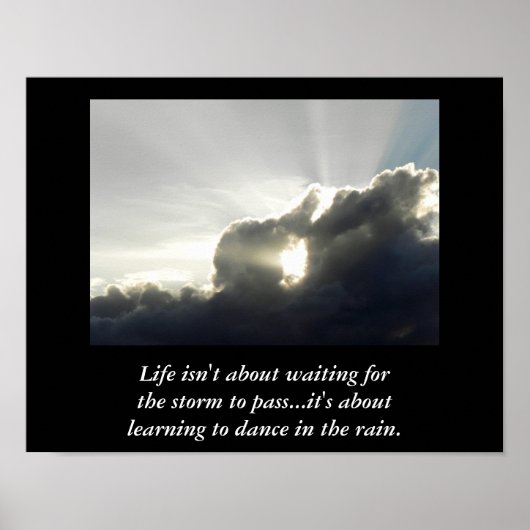 雨の中でダンス – アートプリント ポスター (正面)