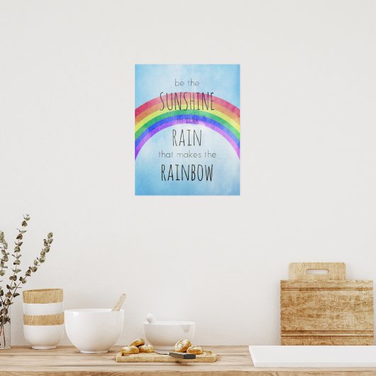 雨の中で太陽の光を浴びなさい ポスター (キッチン)