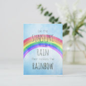 雨の中で太陽の光を浴びなさい ポストカード (スタンド正面)