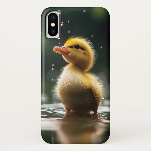 「雨の中で愛らしいアヒル Case-Mate iPhoneケース (裏面)