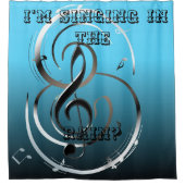 雨の中で歌ってるの？ シャワーカーテン (正面)