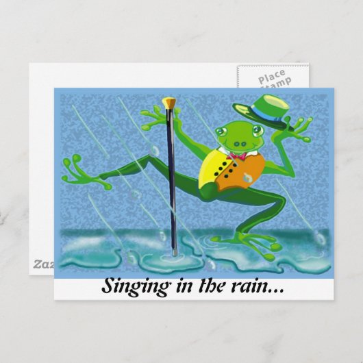 雨の中で歌って… ポストカード (正面/裏面)