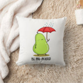 雨の中で洋おもしろい梨を使う クッション (ブランケット)