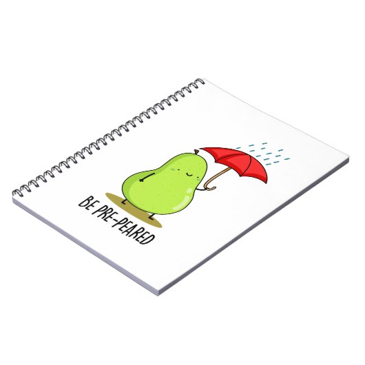 雨の中で洋おもしろい梨を使う ノートブック (左側)