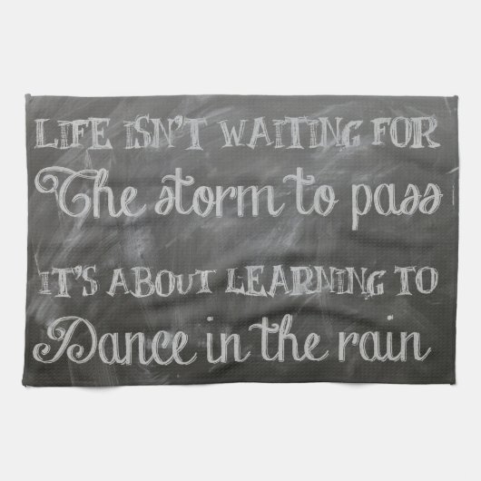 雨の中で踊る キッチンタオル (横)