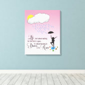 雨の中で踊る キャンバスプリント (インサイチュ (ウッドフロア))