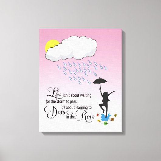 雨の中で踊る キャンバスプリント (正面)