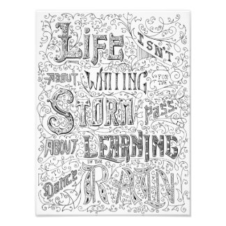 雨の中で踊る フォトプリント           