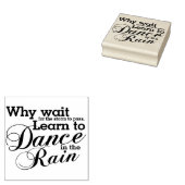 雨の中で踊る ラバースタンプ (押印)