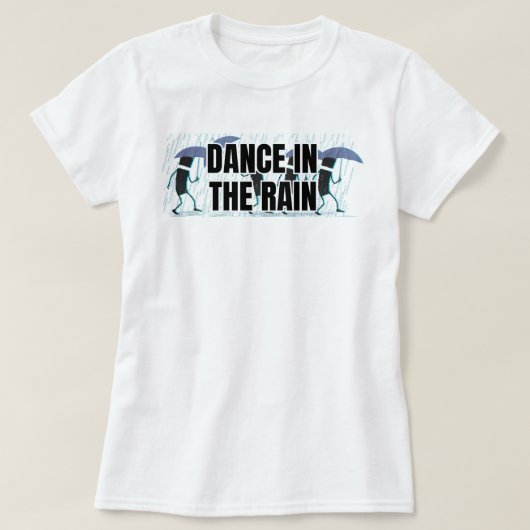 雨の中で踊る | 写真 Tシャツ (デザイン正面)