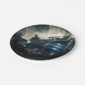 雨の中で電池付きバットマン ペーパープレート (アングル)