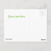 雨の中のかわいいウミウシ ポストカード (裏面)