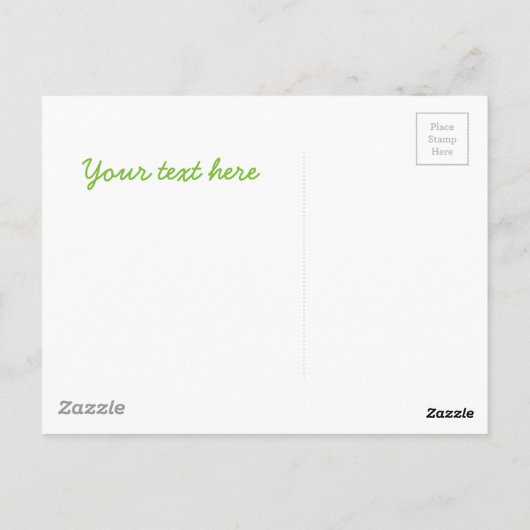 雨の中のかわいいウミウシ ポストカード (裏面)