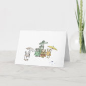 雨の中のねずみたち カード (正面)