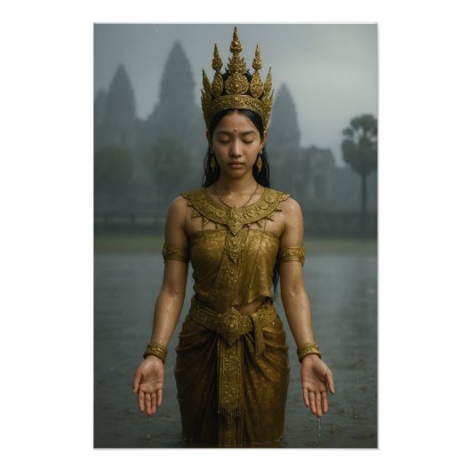雨の中のアプサラス フォトプリント            (正面)