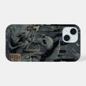 雨の中のエイリアン iPhone 15ケース (裏面横)