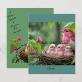 雨の中のシェルター – バラの胸のグロッズビーチズ 出欠カード (正面/裏面)